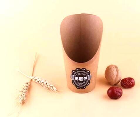 Paper Custom Fried Disposable Hamburger Box Cup French Container Fries Kraft Fries Box Cone Shape bag