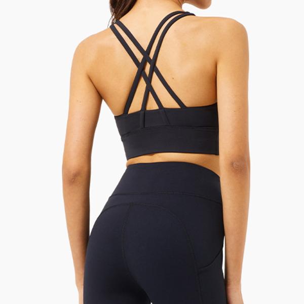 grupo atlético de 2 partes do short de 215gsm Lulu Cross Back Yoga Biker