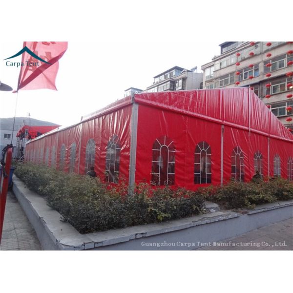 Red Aluminum 20x40 Party Tent Outdoor Wedding Tents Roof Linings Curtains