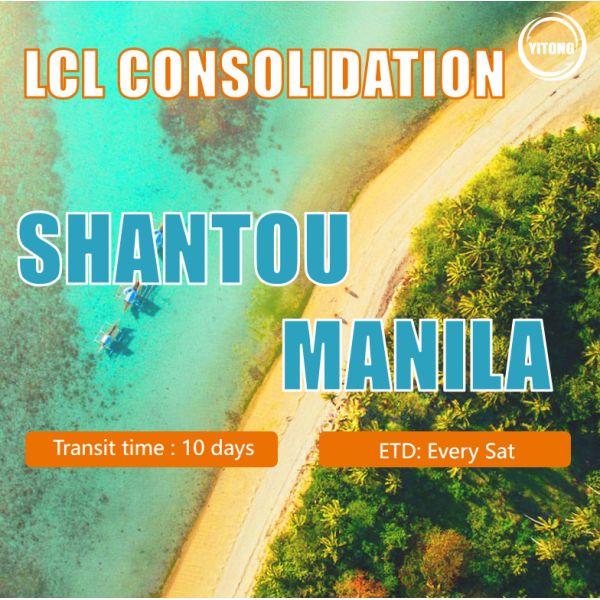 Sea Freight Shipping Agent LCL Freight Logistics Shipping From Shantou To Philippines