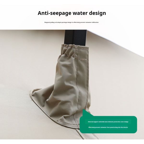 Waterproof Polyester Fabric Heavy Duty Commercial Parasol 3m Patio Umbrella