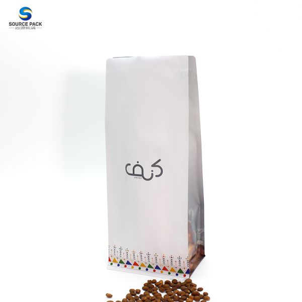Custom Printed Coffee Packaging Bag with Zipper for 250g 500g 1kg