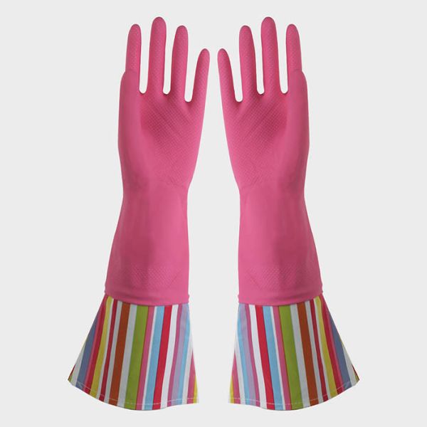 С красивым PE картин сделайте перчатки водостойким дополнительного длинного рукава ткани резиновые