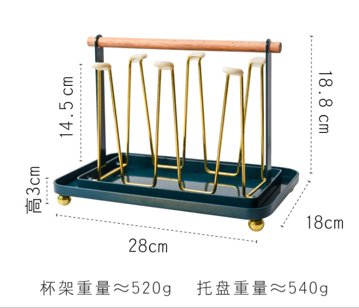 Black Rustproof 7mm Thickness Metal Jewelry Tray