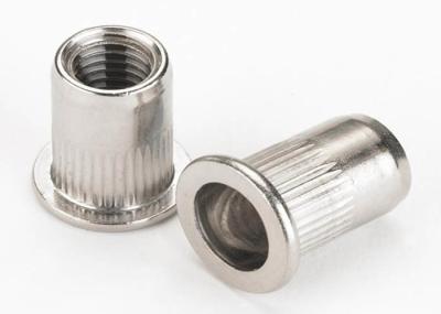 M6 M8 Steel Iron Knurled Body Open End Reduced Flat Small Head Rivet Nut