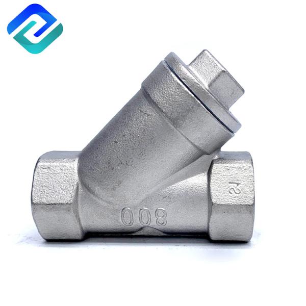 BSP High Pressure Y Strainer With Drain Valve 30 Mesh Investment Casting