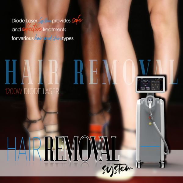 Advanced High Power Diode Laser Hair Removal Machine 1200w TEC Cooling