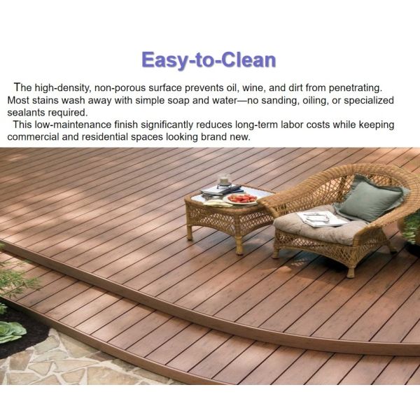 148*23mm Composite WPC Decking Boards Non Toxic Natural Texture