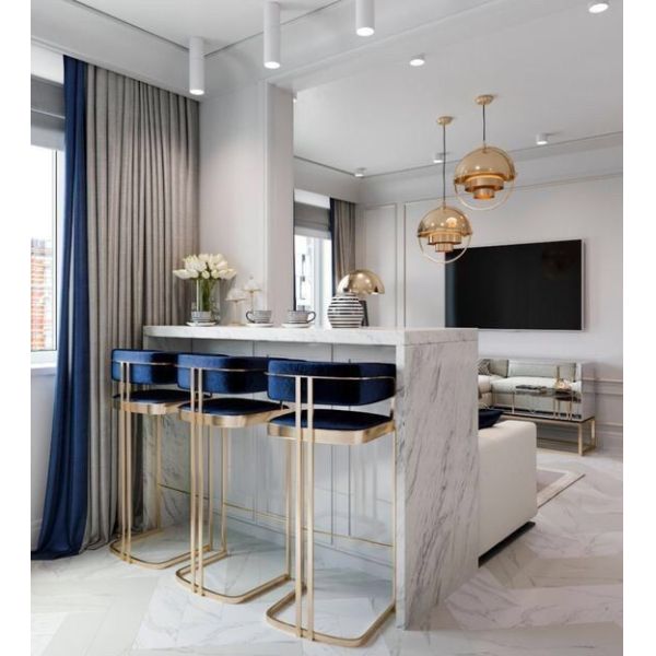 Ss Bar Stool Pub Table Chair Set Vintage Leather Restaurant Mini Bar Furniture