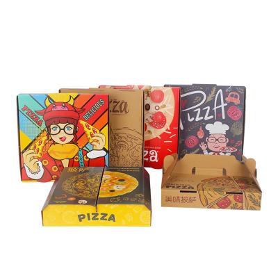Caixas afastadas Logo Printing feito sob encomenda da pizza do cartão ondulado