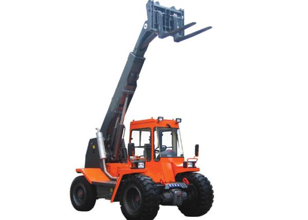 Transporting Luggage Handle Telescopic Boom Forklift Loader 4 Ton Rated Capacity ISO / CE