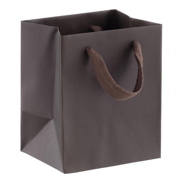 Reusable Matte Varnishing Kraft Shopping Bags With Fabric Handle