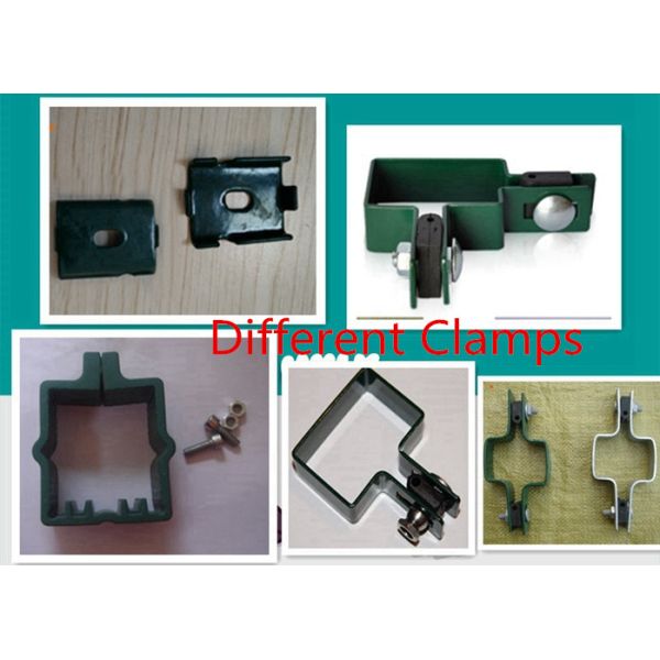 Security Welded Steel Wire Fencing / Triangle Bending Garden Mesh Fence