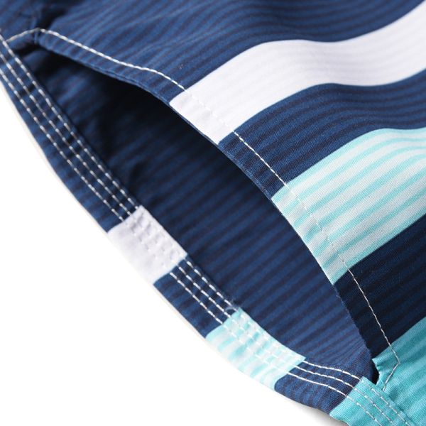 Casual Men's Discoloration Stripes  S surf swim shorts