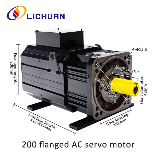 Lichuan AC Servo Motor Drivers Kit HIGH POWER 54N.m 11KW 11000W AC380V 16.6A 1500/2000RPM IP65