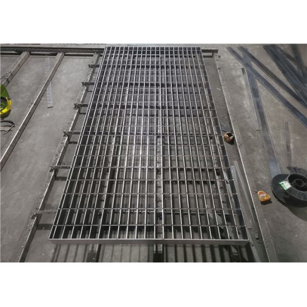 Ocean Petroleum Platform Galvanised Floor Grating 6mm Thick Pressure Locked