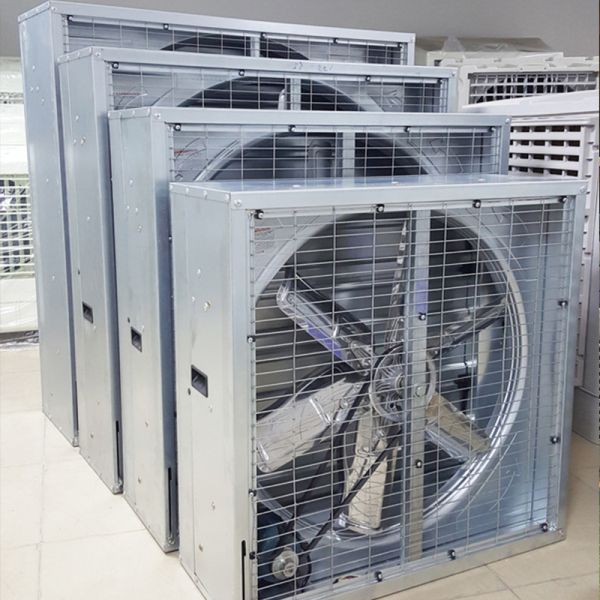 1.1kw 1.5kw 2.2KW Material de plástico agua aire evaporativo refrigerador ventilador para granja avícola, ventilador industrial