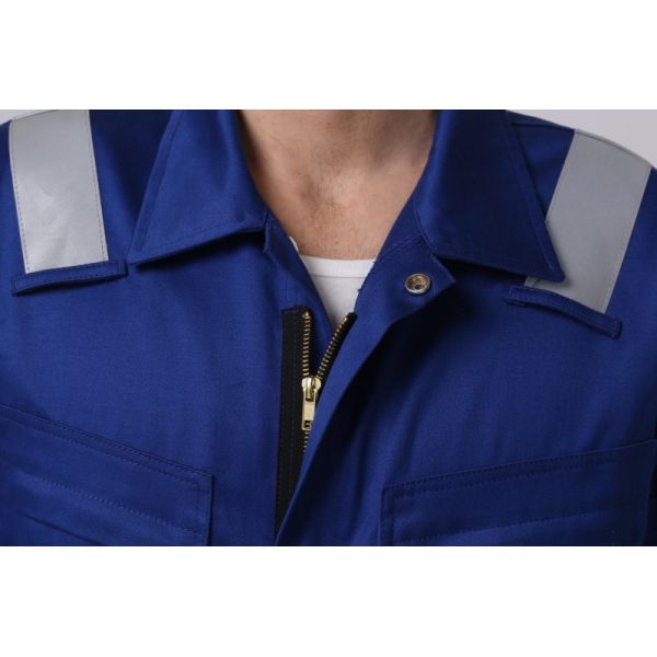 Электрической дуги огня модели Tomax FR31 королевская голубая защитная одежда 350gsm анти- внезапная с отражательными прокладками