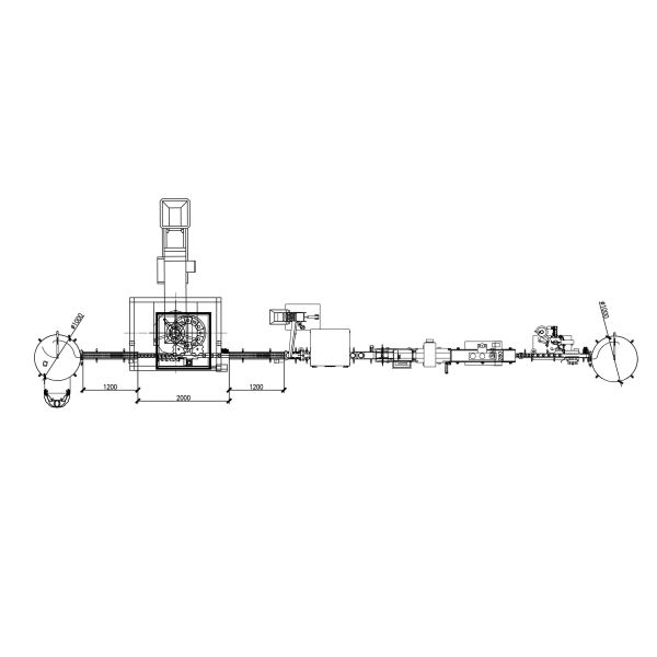 Линия промышленной бутылки заполняя/линия стирального порошка заполняя с мотором сервопривода и экраном касания