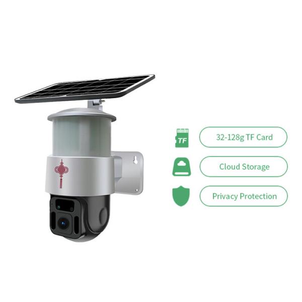 Solar Outdoor 360 Degree Wireless Solar Camera IP66 Waterproof Motion Detection Light Night Vision