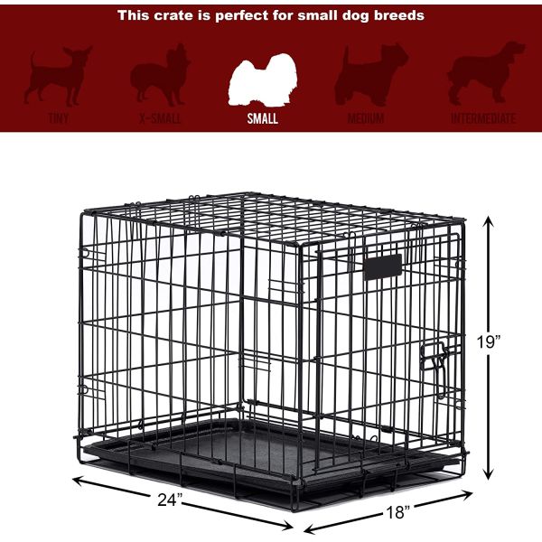 Сверхмощное складывание 30 дюймов больших стальных клеток собаки на открытом воздухе Стакабле