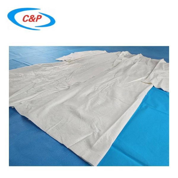 Hypoallergenic Medical Spunlace Disposable Bath Robe Single Use Patient Gown