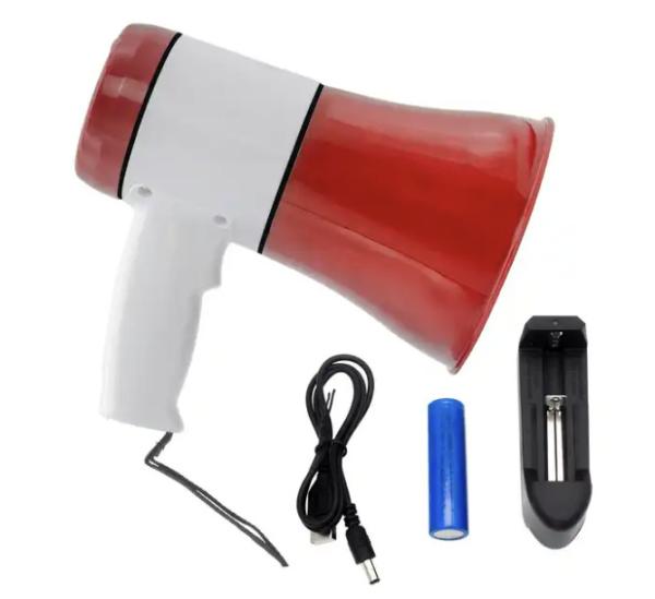 Electric battery operated bullhorn Megaphone Outdoor Bullhorn Speakers ABS Housing