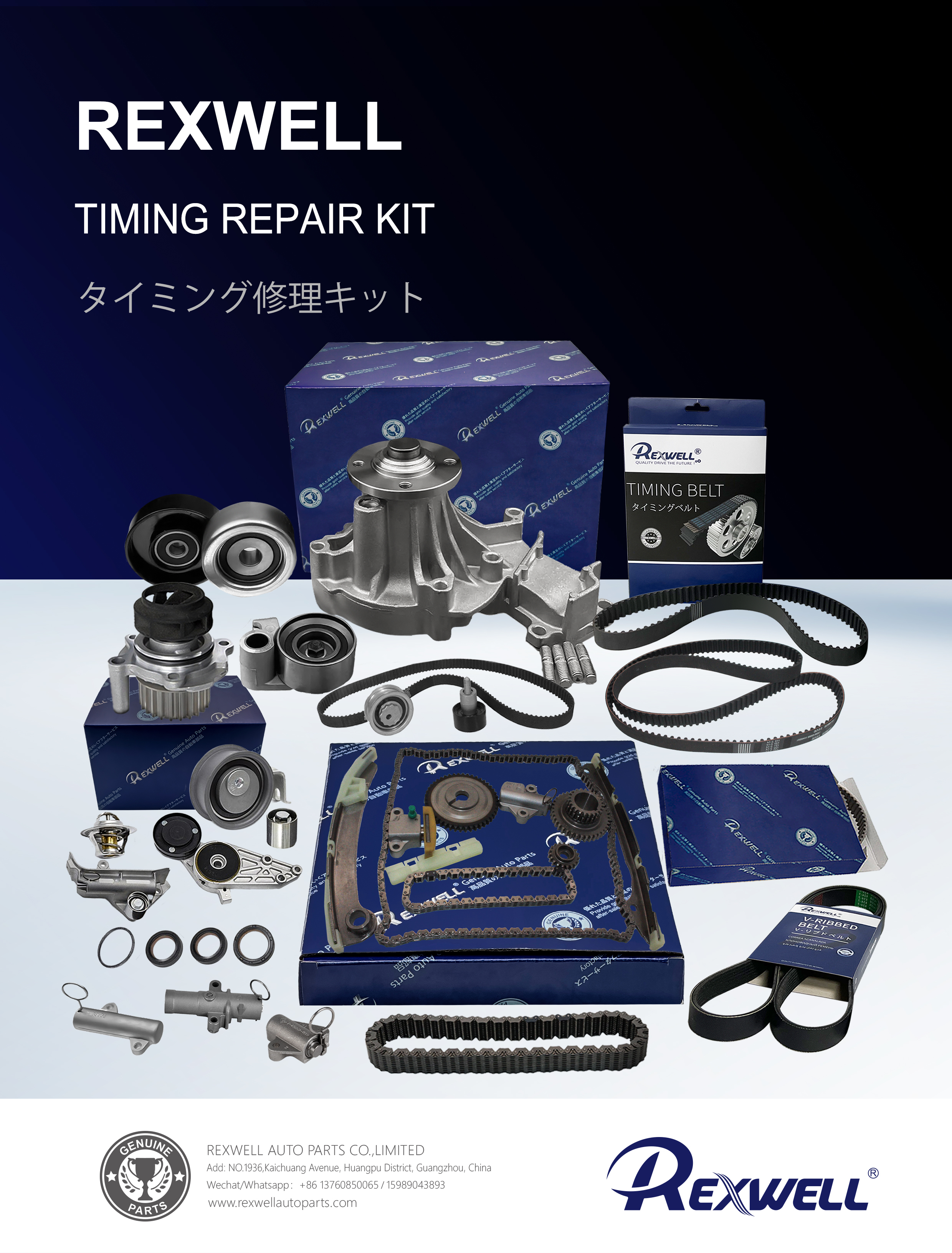 23360-4A020 Timing Chain Repair Kit for Hyundai Starex H-1 Kia K2500 Porter Sorento