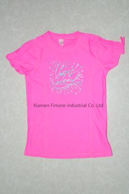 80%polyamide;20%elasthane girl’s Kid Rubber print Beachwear Swimwear T-Shirt surfing wear