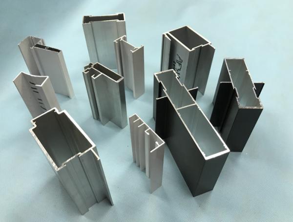 Lightweight Alloy 6063 Aluminum Door Extrusions 1.5mm~1.8mm Thickness
