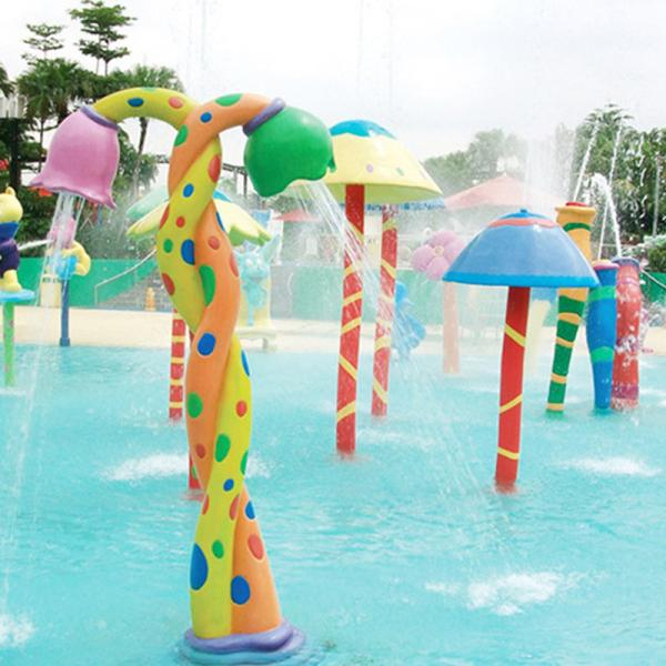 Tong Play Childrens Splash Pad Water Amusement Park Custom Made