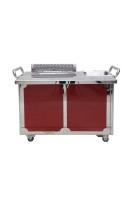 Acier inoxydable de GREENARK TO29 en bas de Tableau mobile de gril de Teppanyaki d'échappement - gaz