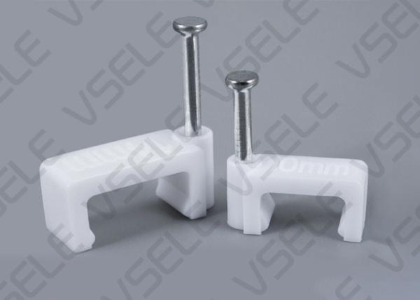Plastic Cable Clips With Nail Sub Line Square Wire Card Multipurpose Cable Clip Wall Fixing Mount Trough Clamp