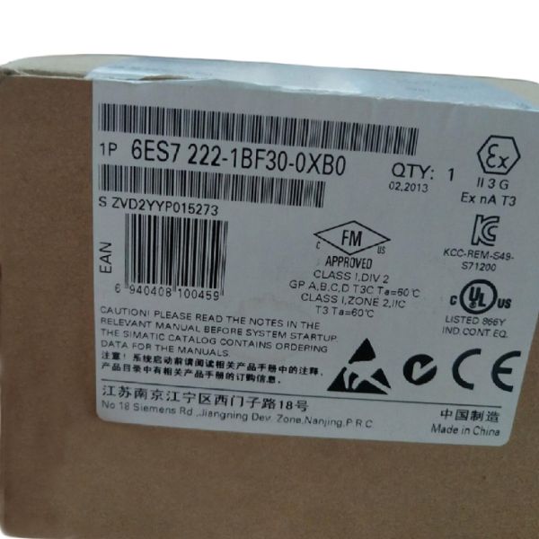 SIEMENS SIMATIC PLC 6ES7222-1BF30-0XB0 SM 1222 8 x 24 VDC Output Signal modules