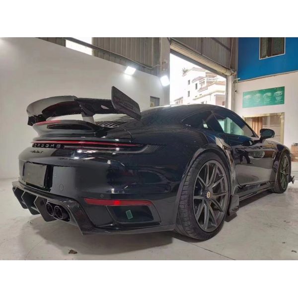 Repair Porsche 992 Body Kit BS Style Turbo Widebody Diffuser Spoiler Dry Carbon Fiber