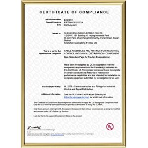 Shenzhen Connectorworld Technologies Co.Ltd. Certifications