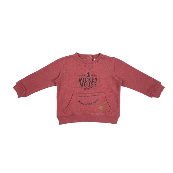 Baby Boys Comfortable Cotton Polyester Fleece Pullover Sweatshirt with O-Neck