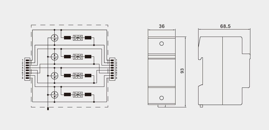 BR-POE-P 48V защитник от перенапряжения данных cat 6 POE Power Over Ethernet устройство защиты от перенапряжения spd spd rj45 poe