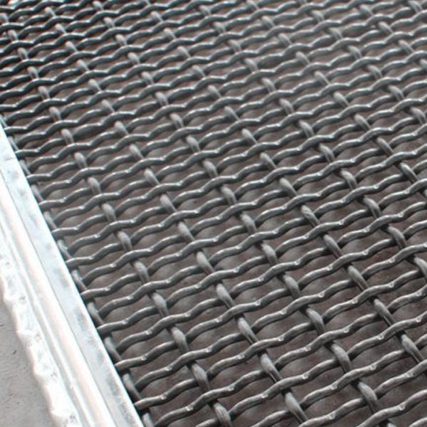 Manganese Crimped Crusher Vibrating Wire Screen Mesh For Stone Quarry
