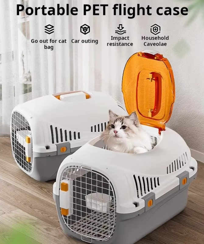 Portable Outing Pet Suitcase 5-10kgTransport Cage Cat Air Box Pet Cage Dog Pet Carrier Box
