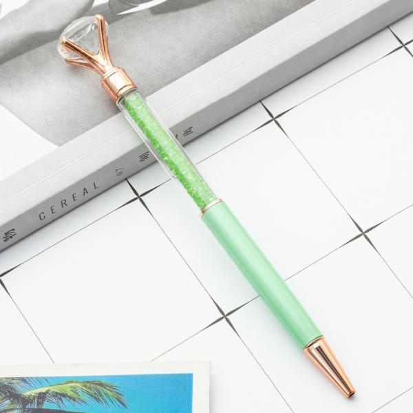 Big Crystal Diamond Ballpoint Pen 1.0mm Fashion Shiny Metal Gift Ball Pen