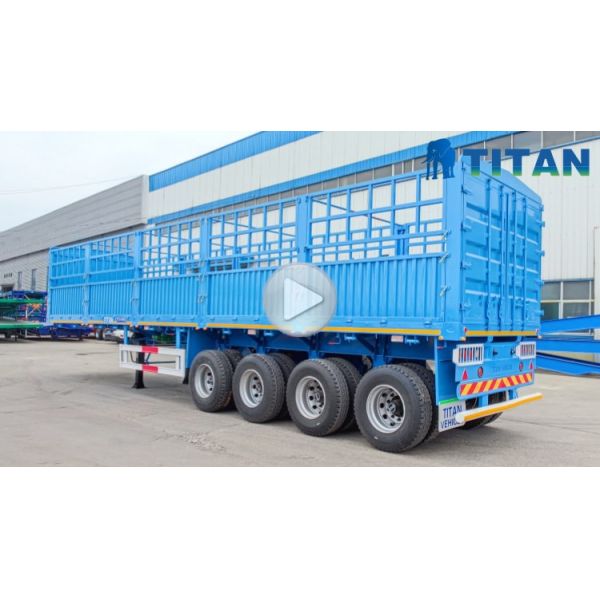 TITAN 4 Axle Fence Semi Trailer for Sale | Fence Trailer