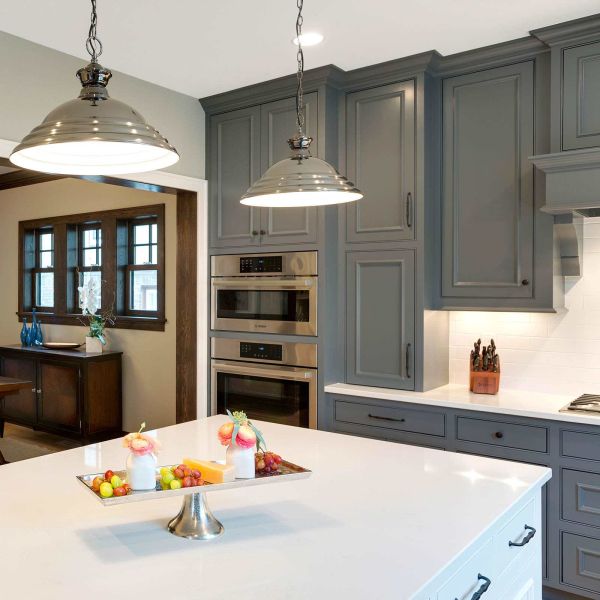 American Classic L Shape Kitchen Furniture Solid Wood Kitchen Cabinet Sets For House