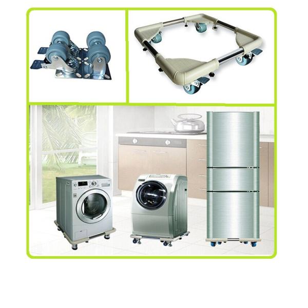 47cm-65cm max128KG Adjustable Metal Stand with Wheels for Refrigerator