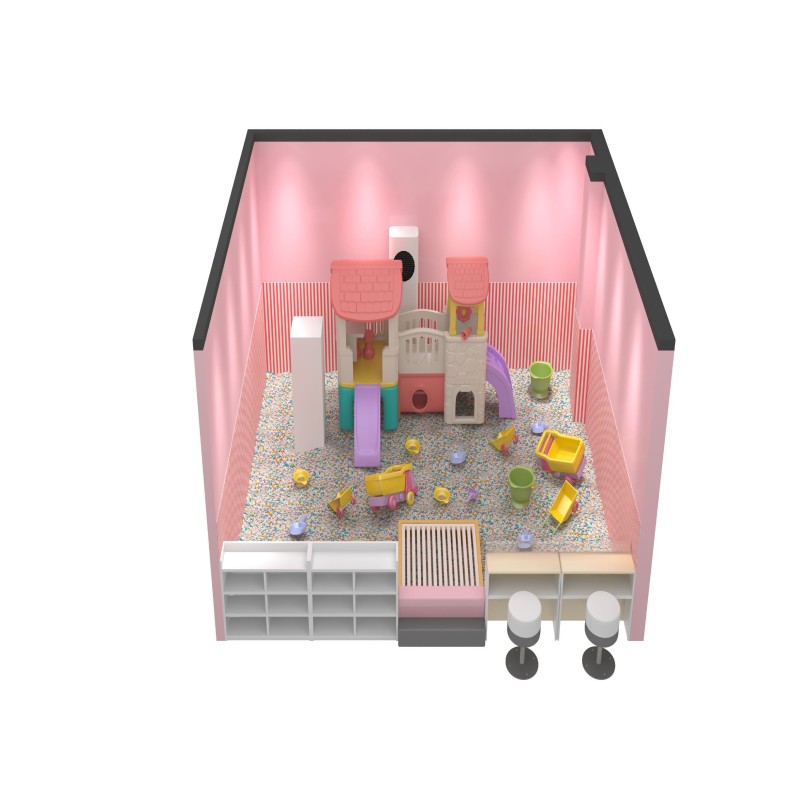 Cartoon Themed Indoor Sand Pit Soft Package Play Sand Pool for Kids Naughty Castle
