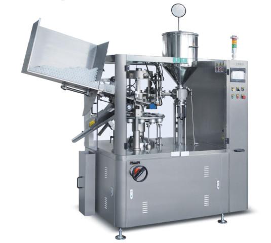 Creme cosmético de selagem de enchimento do alimento da farmácia da mangueira do metal da máquina do tubo de alumínio automático