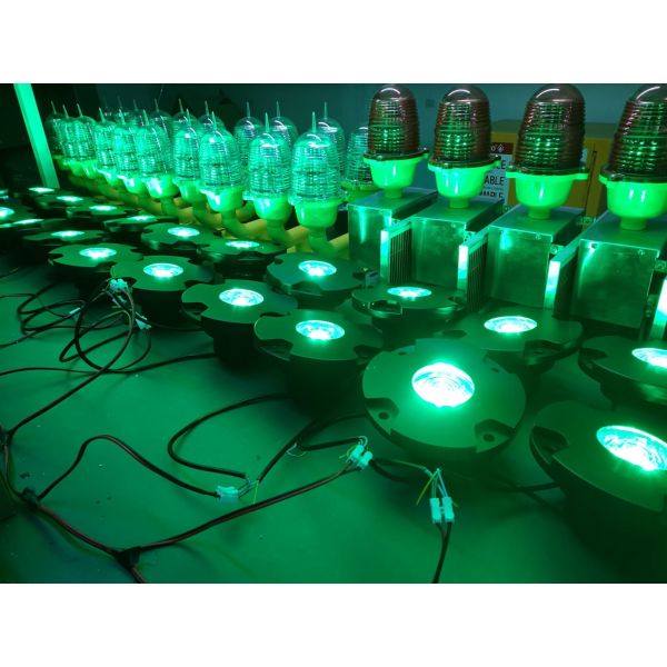 Света посадки вертодрома АХ-ХП-И, зеленый свет ФАТО, свет ТЛОФ, освещение вертодрома, освещение вертодрома дополнения ИКАО