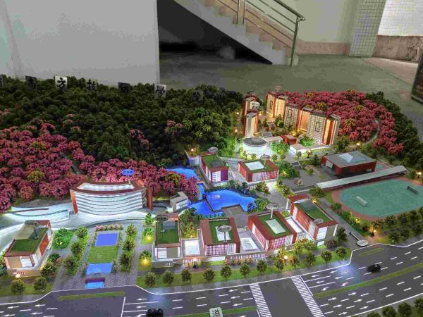 1:100 Architecture Model University Campus Model Highly Detailed