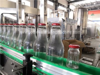 Tea / Milk Packing Glass Bottle Filling Machine Flavoured Drink Making