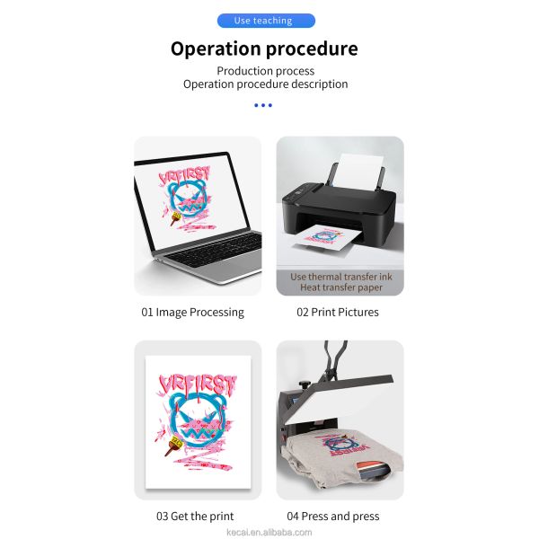 38x38cm Imprimante Flat T-shirt and Hot Press Transfer Machine